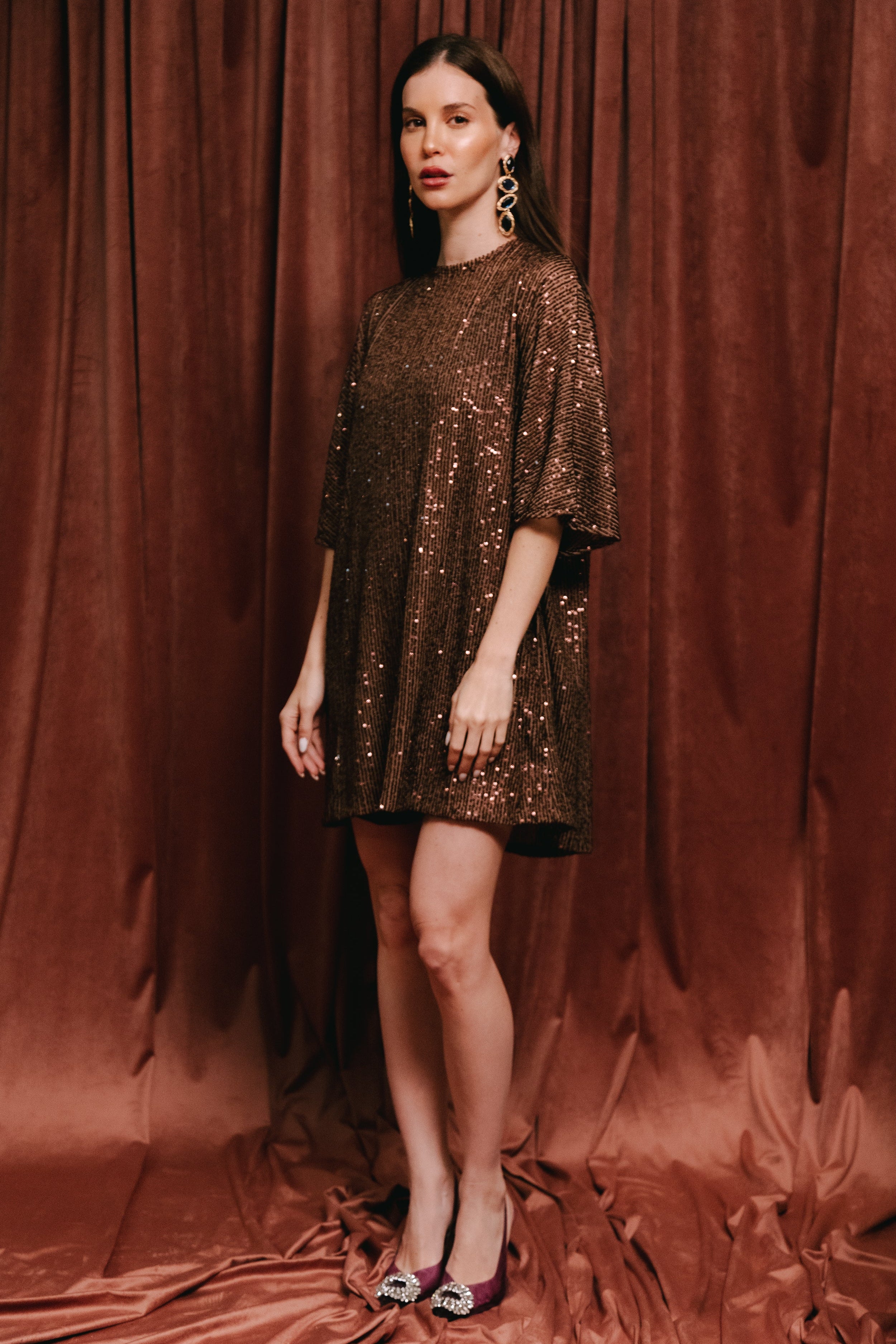 Brown Sequin