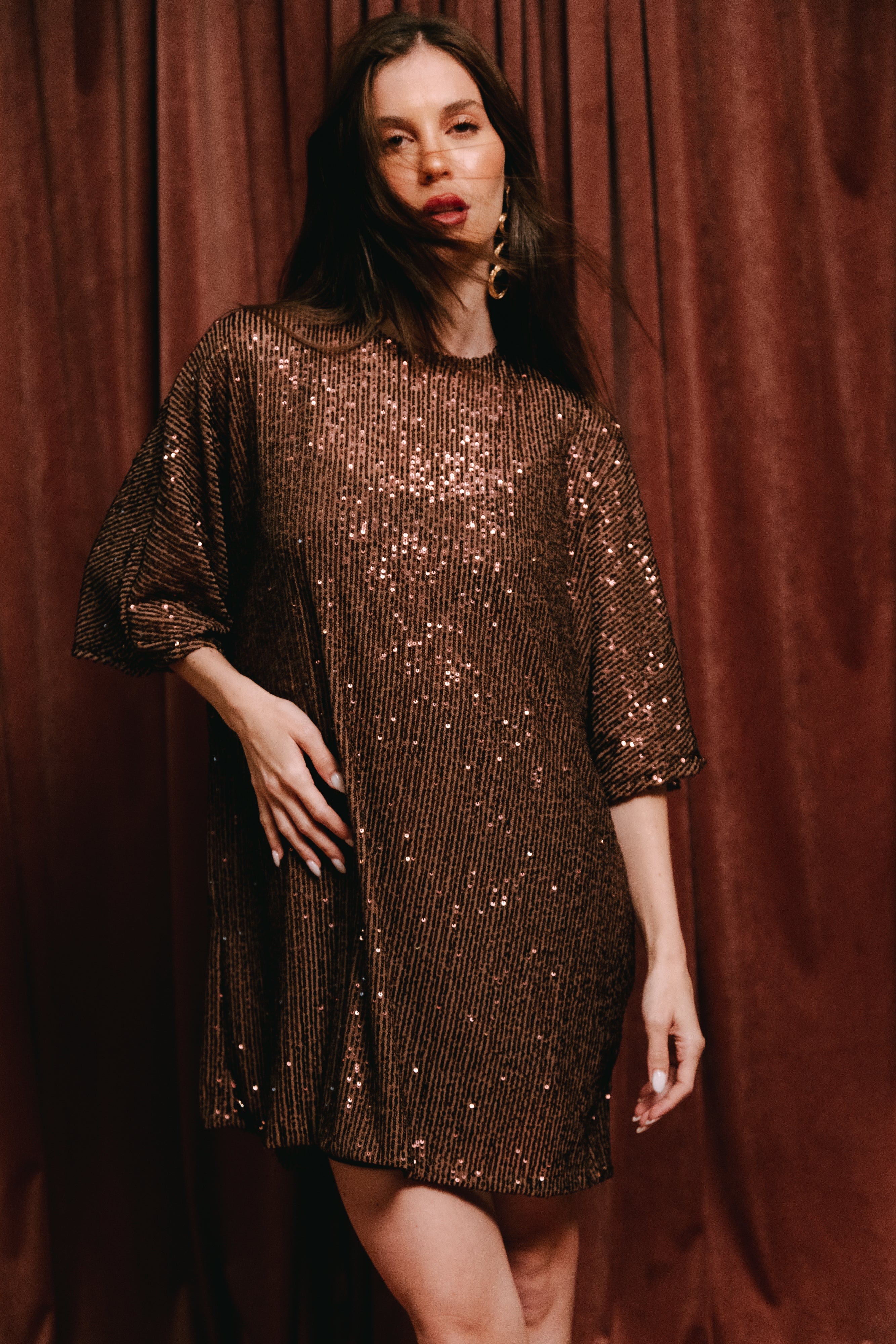 Brown Sequin