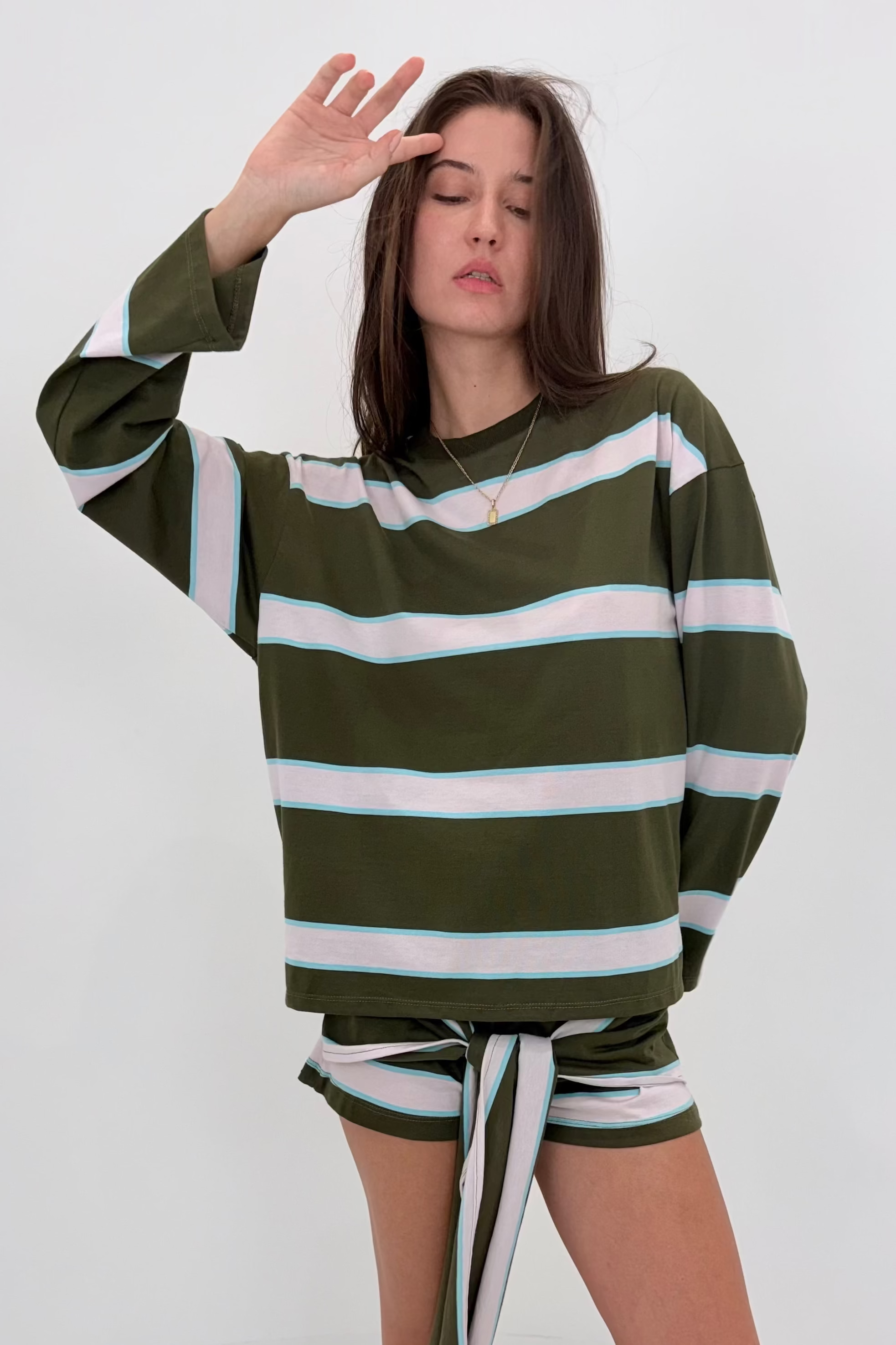 Militar & Pink Stripe
