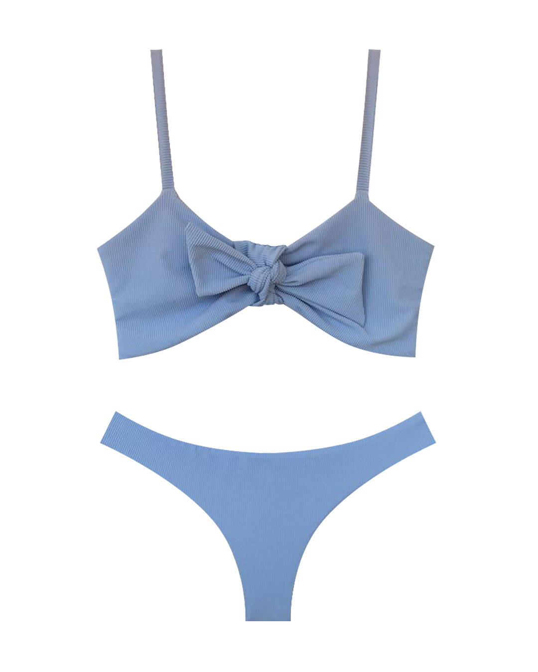 Baby Blue Ribbed
