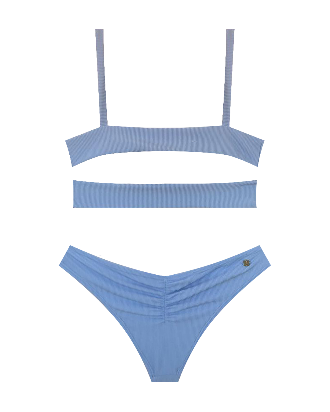 Baby Blue Ribbed