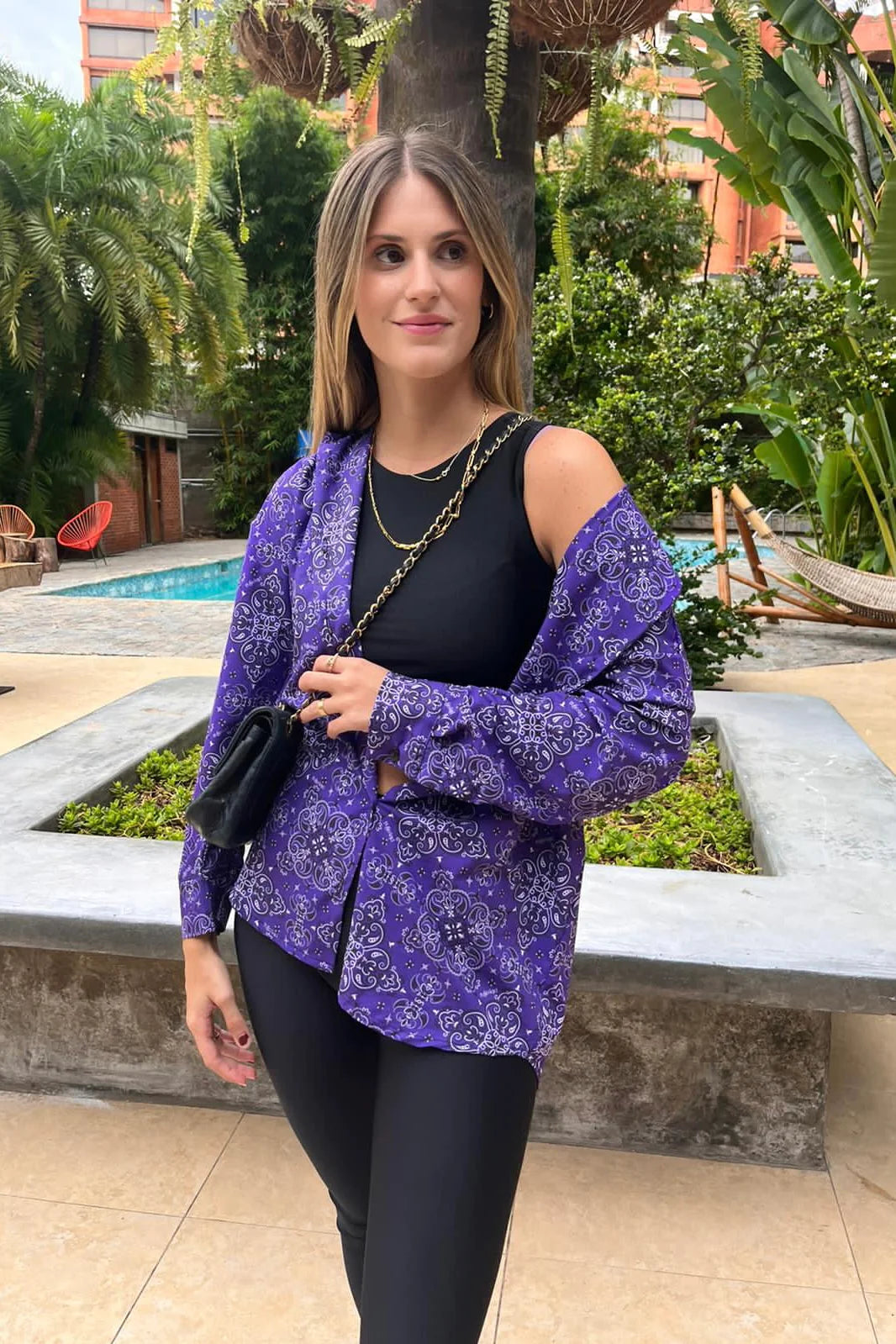 Purple Bandana