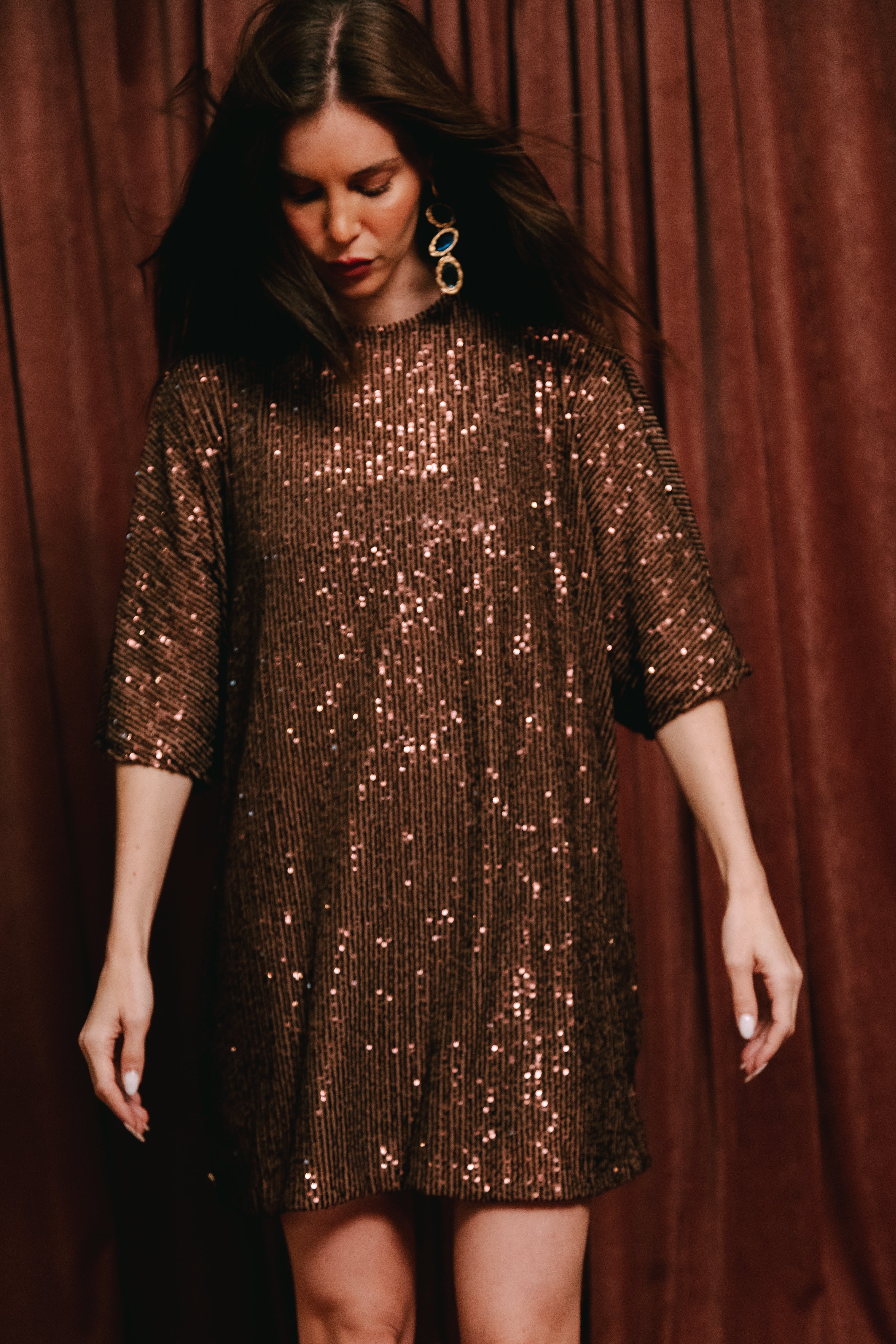Brown Sequin