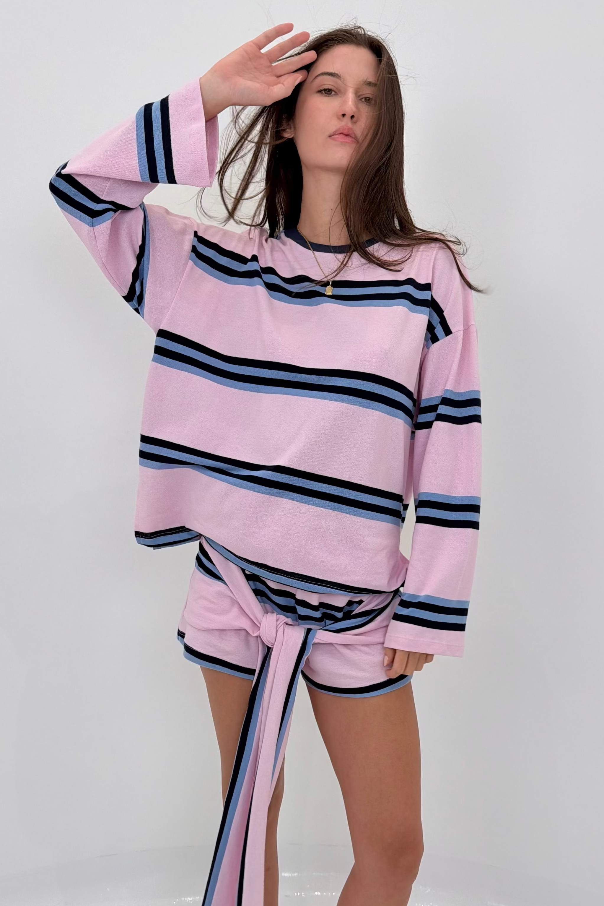 Pink & Blue Stripe
