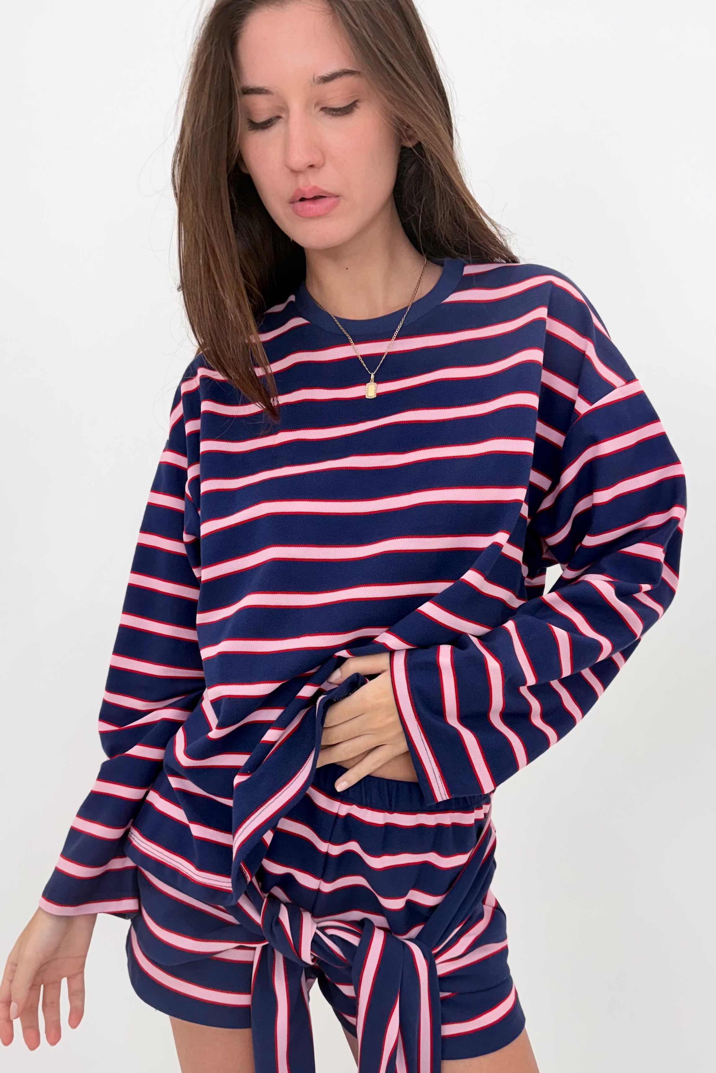 Blue & Pink Stripe