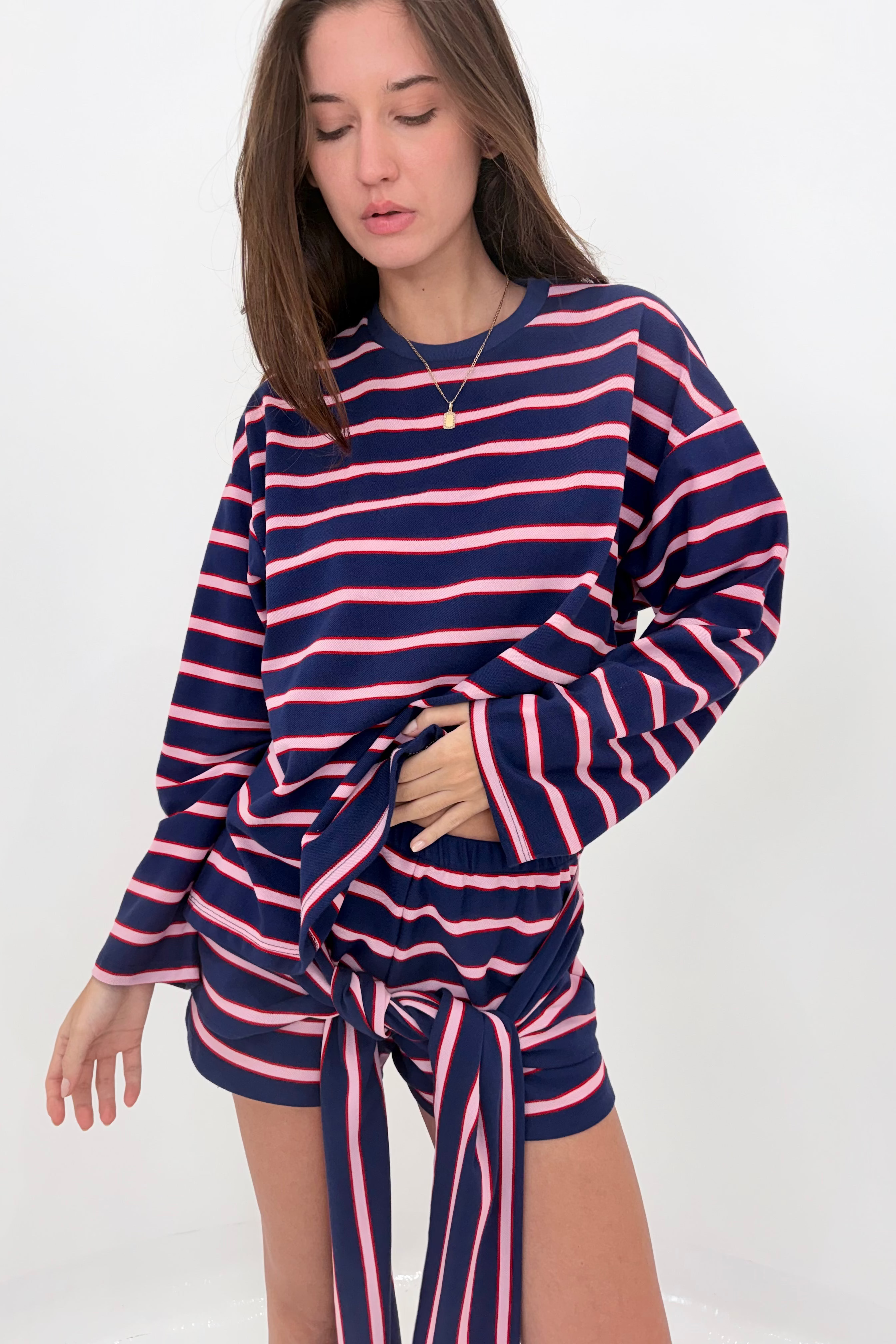 Blue & Pink Stripe